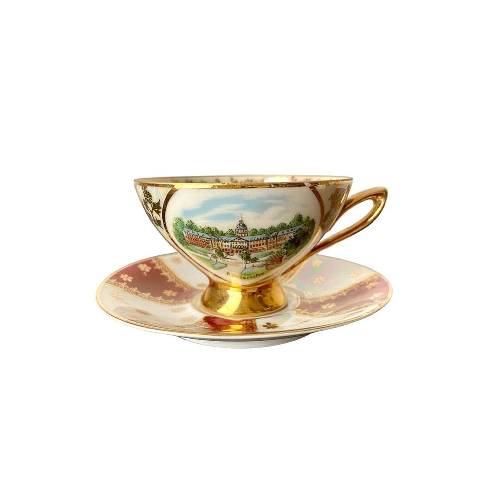 Vintage Wagner Bavaria Karlsruhe Tea Cup And Saucer